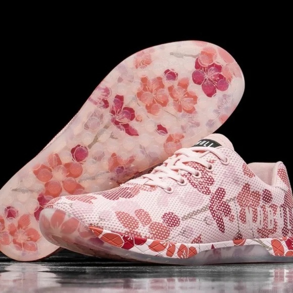No Bull cherry blossom trainers. Like new condition.